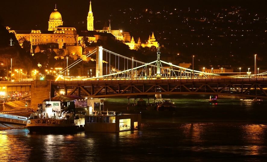 Ночной Будапешт Венгрия